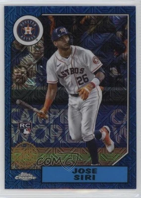 2022 Topps Series 2 Blue Refractor /150 Jose Siri #T87C2-86 Rookie RC - Image 1 of 2