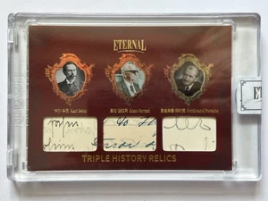 2024 Eternal Cuts Karl Benz Enzo Ferrari Ferdinand Porsche Triple History /25 - Picture 1 of 2