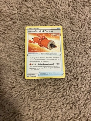 Single Strike Scroll of Piercing 154/198 Swsh06: Sword & Shield - Chilling Reign - Image 1 of 2