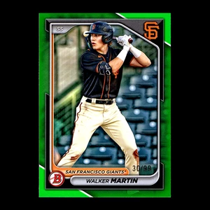 2024 Bowman Draft Walker Martin 1st Green Border Paper #BD-152 Giants RC /99 - Picture 1 of 1