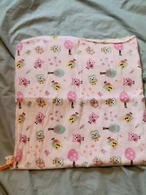 Bananafish Studio Owl Bebé Manta de Recepción Árbol Mariposa Flor Rosa Usada en Excelente Condición Foto 1 de 4