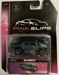 2023 Jada Pink Slips 1:64 Green GMC Hummer EV Moving Parts ~ SAME DAY BOX SHIP - Picture 1 of 8