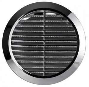 Cromato Rotondo Griglia di Ventilazione 100mm/125mm Cerchio Condotto Cover - Imagen 1 de 1