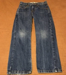 Levis 514 Slim Straight Jeans Youth Boys Size 8 Reg 24 X 22 Medium Wash Denim - Picture 1 of 6