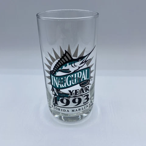 Florida Marlins Vintage Inaugural Year 1993 MLB Baseball Drinking Glass Cover