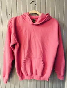 Gildan Pink Heavy Blend Hoodie Sweatshirt Youth Large - Picture 1 of 2