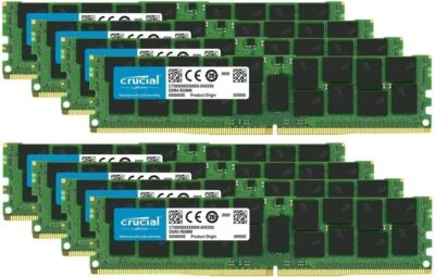 Crucial Bundle with 256GB (8 x 32GB) DDR4 PC4-21300 2666MHz RDIMM Memory - Image 1 of 2