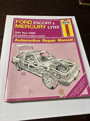Manual de taller Ford Escort & Mercury Lynx - Libro de reparación Haynes 1981 a 1990 Foto 1 de 2