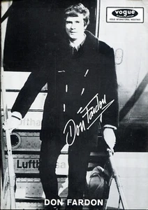 DON FARDON  : original Germany 1960s  Vogue Records Promotion Flyer THE SORROWS - Imagen 1 de 2