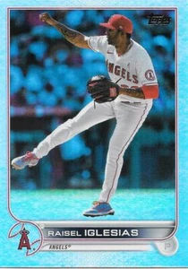 2022 Topps Series 1 RAISEL IGLESIAS Rainbow Foil - LOS ANGELES ANGELS - #173 - Picture 1 of 1
