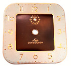 Lux CONQUEROR Tin Clock Face catches the eye of the enthusiast