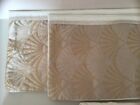 2 pairs (4) decorated standard pillowcases from Dunelm cream and gold
