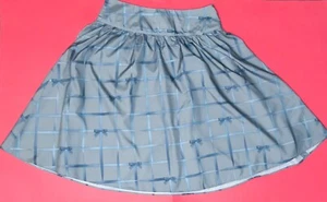 Falda Isaac Mizrahi For Target Gris Azul Estampado Lazo Talla 4 Retro Hada Núcleo Twee - Imagen 1 de 4