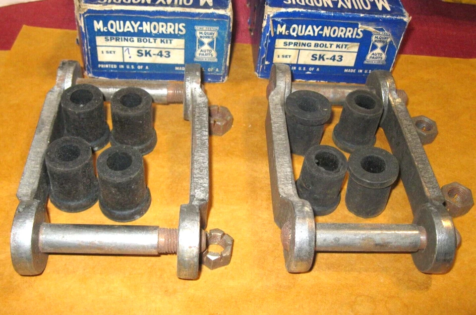 Nuevo juego de grilletes traseros Mopar 1940-1941 Dodge and Plymouth, hecho en EE. UU., Foto 1 de 3