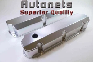 SBF Fabricated Aluminum Valve Covers 289-302-351W 5.0L Small Block Ford Mustang - Bild 1 von 3