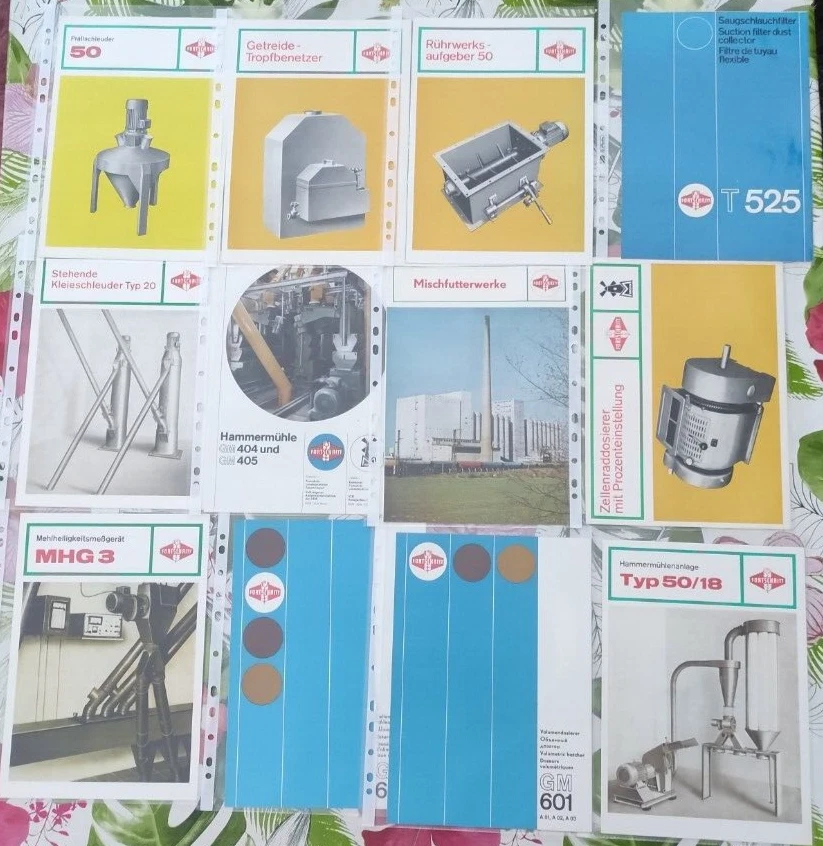 12 Prospekte Mühlenbau Dresden, Fortschritt Landmaschinen,DDR - Bild 1 von 1