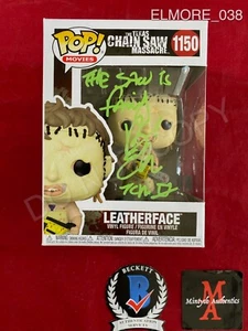 BOB ELMORE SIGNIERT LEATHERFACE FUNKO POP #1150! TEXAS MOTORSÄGENMASSAKER! BECKETT! - Bild 1 von 5