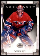 2013-14 UPPER DECK ARTIFACTS SP PATRICK ROY 076/999 MONTREAL CANADIENS #121