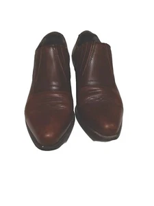 Durango Boots Womens 7 M Western Ankle Booties Slip On RD3523 Brown Leather - Picture 1 of 17