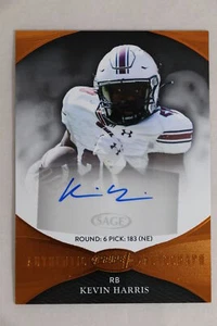 Kevin Harris - 2022 Sage Aspire Football Bronze Parallel Autograph Patriots - Picture 1 of 1