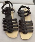 Apostrophe Brown Open Toes Sandals Size 6.5M