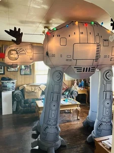 Star Wars Inflatable At-At Walker Reindeer Yard Ornament 8.5ft Rare Works - Picture 1 of 7