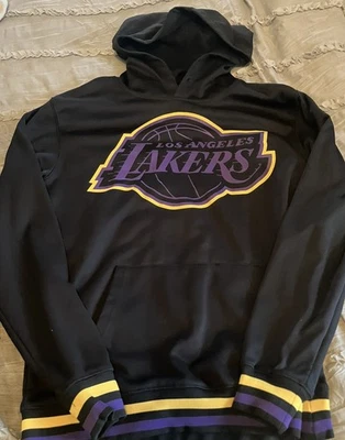 LOS ANGELES LAKERS Baloncesto UNK Sudadera con Capucha Negra Para Hombre PEQUEÑA Sudadera NBA Foto 1 de 2
