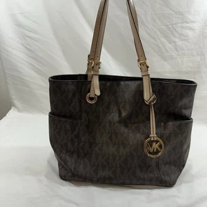 Michael Kors Geldbörse und Portemonnaie Set Braun Leder Logo - Bild 1 von 18