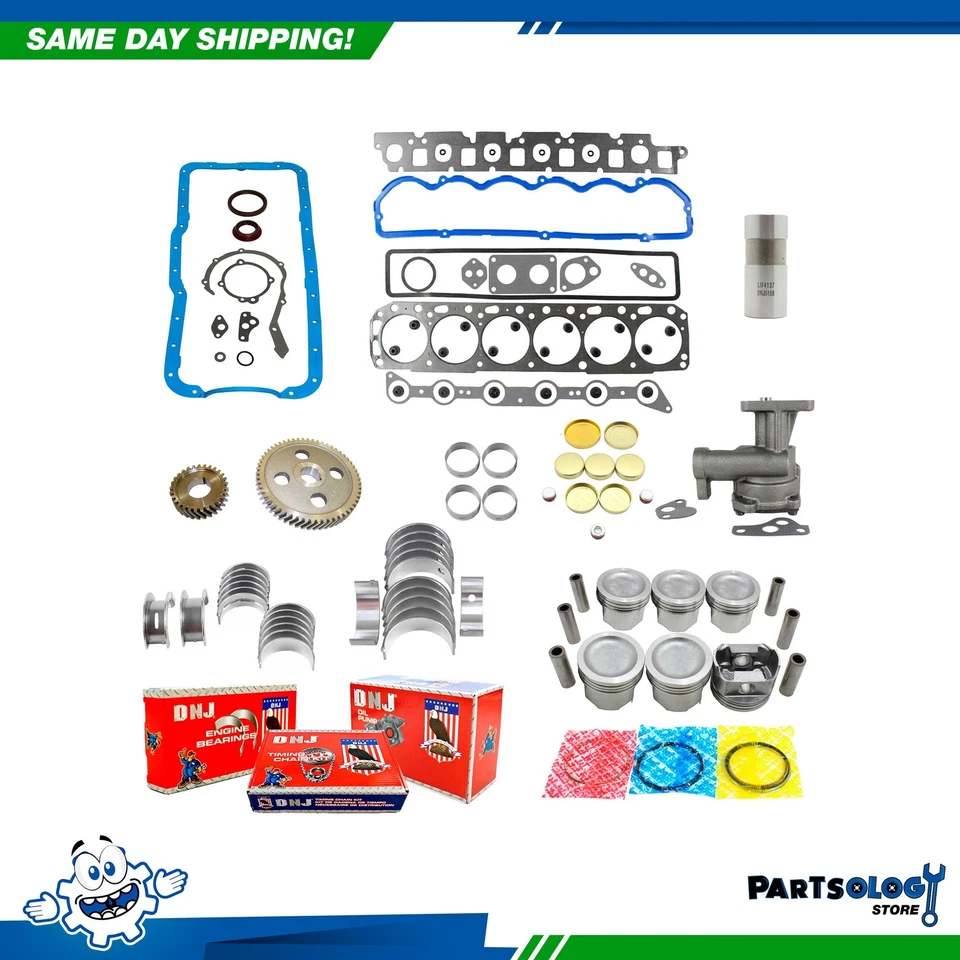 Kit de reconstrucción de motor maestro DNJ EK4106AM para 88-91 Ford E150 Econoline 4,9 L OHV Foto 1 de 4
