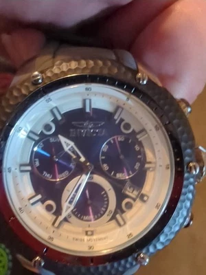 invicta Self movement mens watch special edition Mother Blue Pearl Face #3 /800  - Image 1 of 3