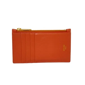 Auth CELINE - Brown Leather Coin Case - Picture 1 of 5
