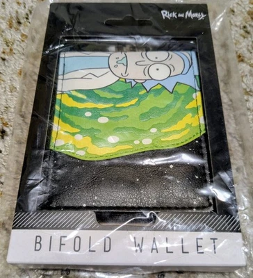 Rick And Morty Rick Sanchez Wallet Bifold Adult Swim Bioworld Rare Design Sealed - Image 1 of 3