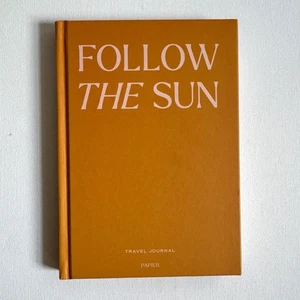 Carta Segui Il Sole Diario di Viaggio Copertina Rigida Giallo Anthropologie Nuovo - Foto 1 di 7
