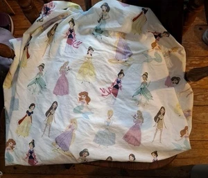 Pottery Barn Disney Princesses Twin Fitted Sheet 100% Organic Cotton Pre-owned - Picture 1 of 4