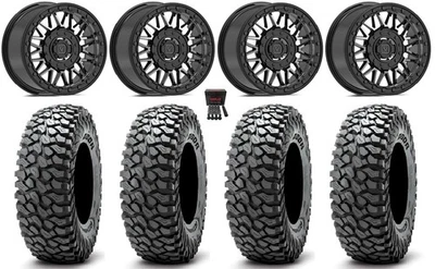 Valor V08 Bdlk 15" Wheels Dt 37" RocScraper Tires Polaris RZR XP 1000 / PRO XP - Image 1 of 4