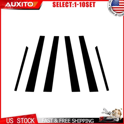 Black Pillar Posts Door Cover For Lexus LS430 2001 22 2003 2004 2005 2006 6-60X Foto 1 de 4