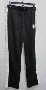 Vintage Y2K Roca Wear Embroidered Logo POLYESTER Track Pants BLACK SIZE L/YOUNG - Picture 1 of 10