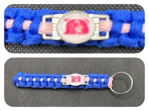 Duke Blue Devils (Pink) Inspired Survival Keychain - Picture 1 of 1
