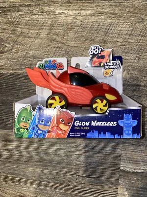 Máscaras PJ Brillan Ruedas Búho Planeador Juguete Niño Iluminar Foto 1 de 4