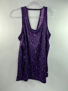 RB3 Performance Tank Women's Sz L Purple Scoop Neck Large Keyhole Back - Picture 1 of 11