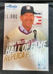 Réplica de placa del Salón de la Fama de Edgar Martínez 2019 Seattle Mariners MLB béisbol - Imagen 1 de 8