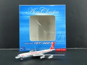 1:400 Scale Aero Classics Die-Cast Qantas Boeing B-707-338C Aircraft VH-EAH - Picture 1 of 13