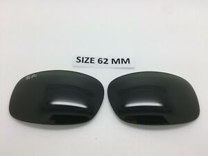 Authentic Rayban 3445 SIZE 62 replacement glass grey/green Lenses NEW non polar