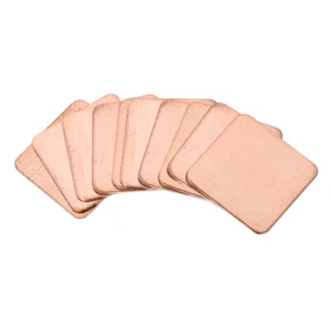 10Stk. Flach IC Chipatz Thermisch Kupfer Kühlkörper für CPU GPU RAM 15x15x0,5mm - Bild 1 von 4