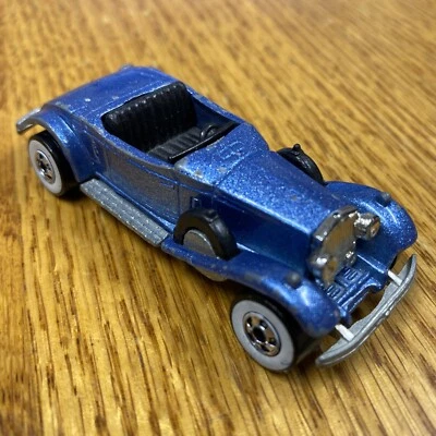 Vintage 1982 Hot Wheels Rolls-Royce Azul Metálico Classic Roadster Mattel - Imagem 1 de 4