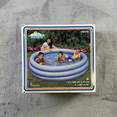 RARO Juego Húmedo Intex #58446 Inflable Niños 66" x 16" Piscina Sellado Foto 1 de 4