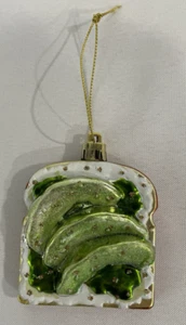 Unbranded Avocado Toast Christmas Tree Ornament 3" x 2.5" Multicolor - Picture 1 of 4