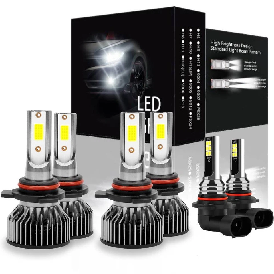Kit combinado de 6 bombillas antiniebla LED para Mercury Cougar 2001-2002 6000K Foto 1 de 4