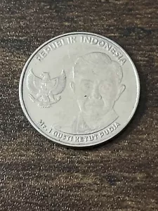 2016 Indonesia 1000 Rupiah Nickel Plated Steel Actual Coin TK6250* - Picture 1 of 3