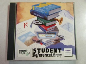 STUDENT REFERENCE LIBRARY MINDSCAPE WINDOWS 95/3.1 CD-ROM EASY TEXT EXPORT OOP - Picture 1 of 8